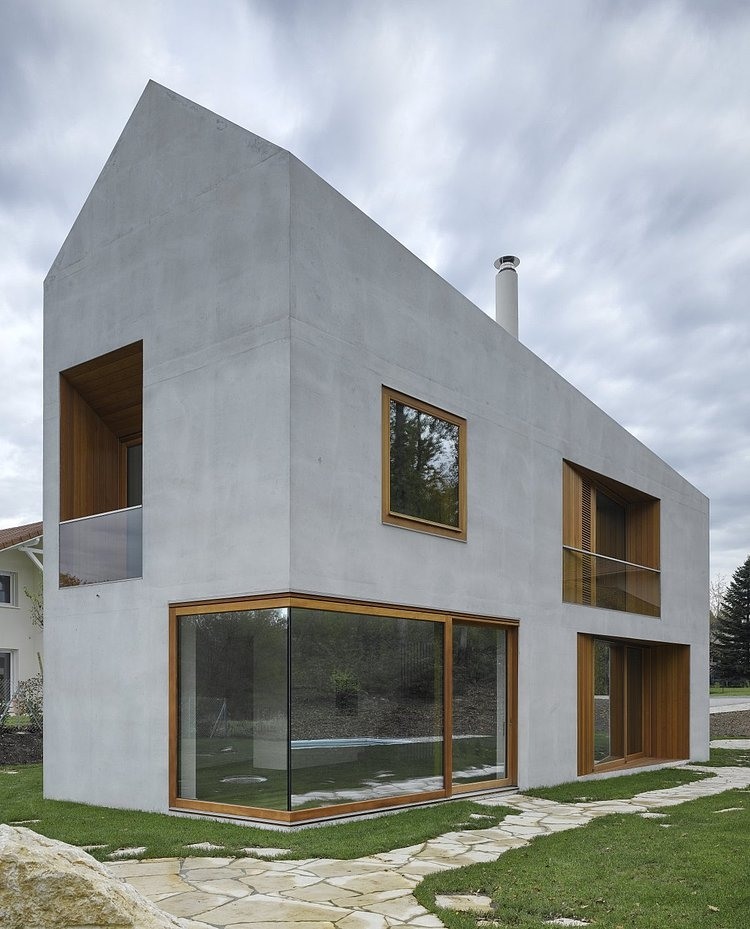 Two in one House by Clavienrossier Architectes
