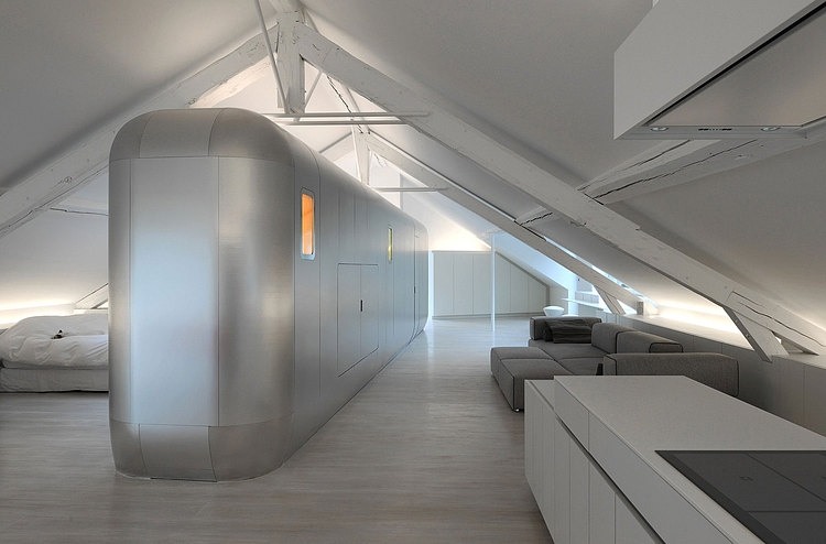 Kempart Loft by Dethier Architectures