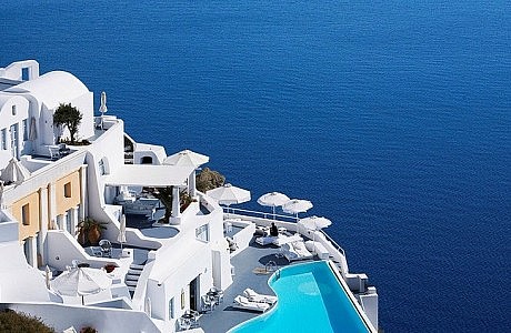 Katikies Hotel in Santorini, Greece
