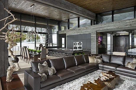 Big Sky Vacation Home by Len Cotsovolos and LC²Design