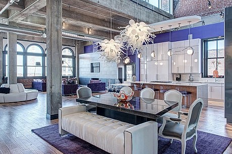 Downtown Penthouse Loft by S&K Interiors