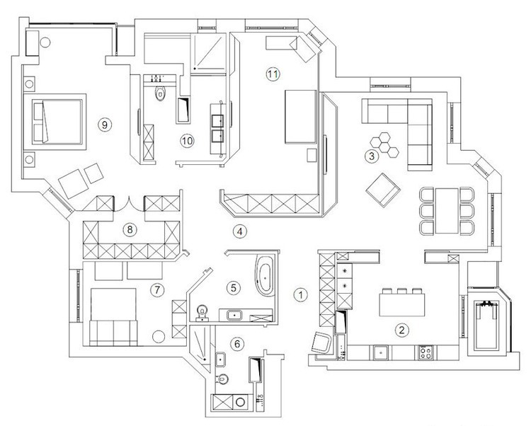Dominion Apartment by Geometrix Design