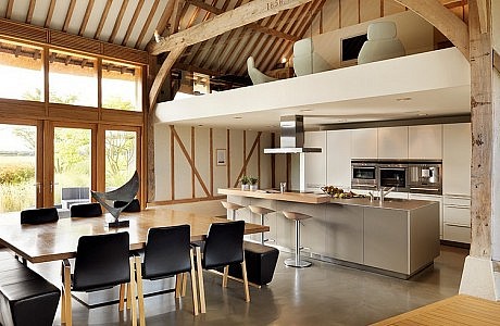 Thatched Barn by Bulthaup by Kitchen Architecture