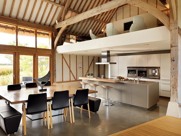 Thatched Barn by Bulthaup by Kitchen Architecture