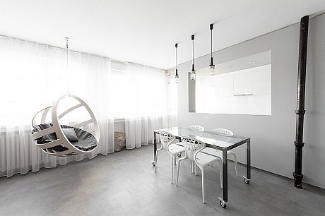 Grayscale Apartment by Arhitektura Budjevac