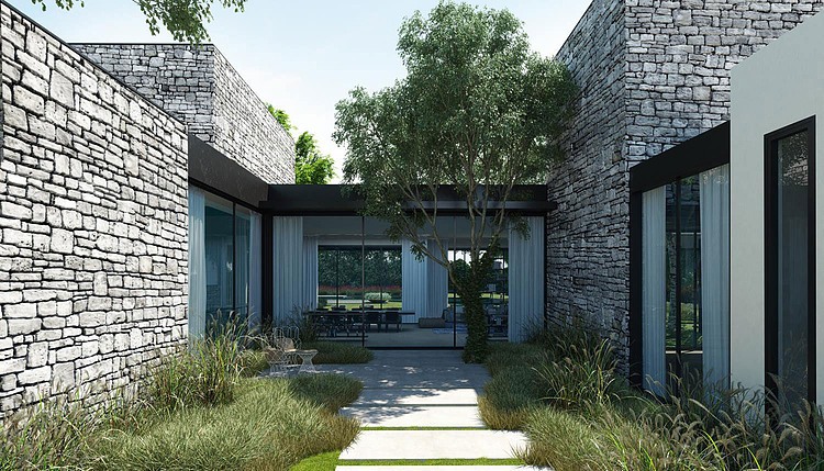 Stone Residence by Ando Studio