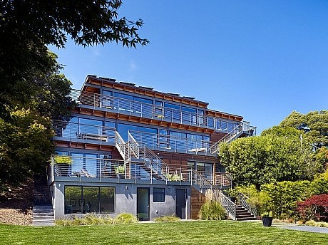 Coastal Hillside Home by Pfau Long Architecture