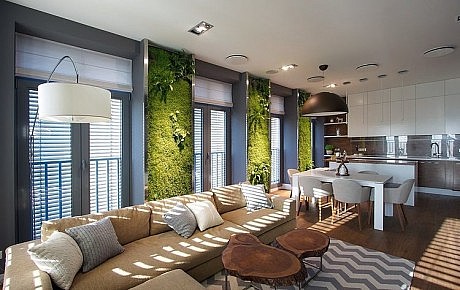 Green Apartment by SVOYA Studio