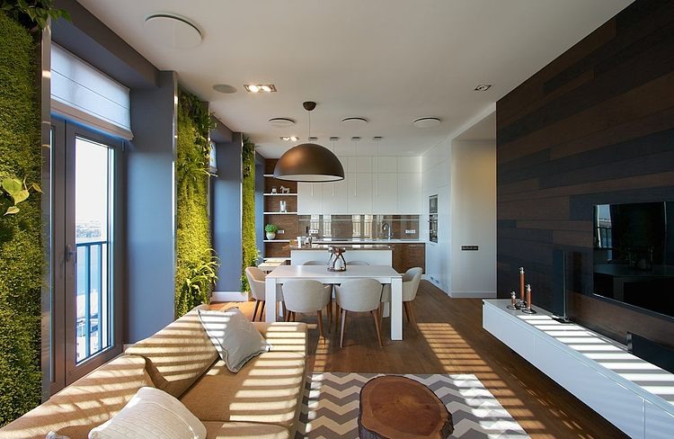 Green Apartment by SVOYA Studio