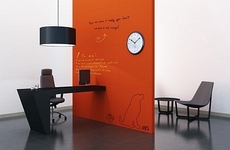 Colored Dry Erase Paint Wall