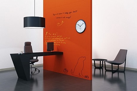 Colored Dry Erase Paint Wall