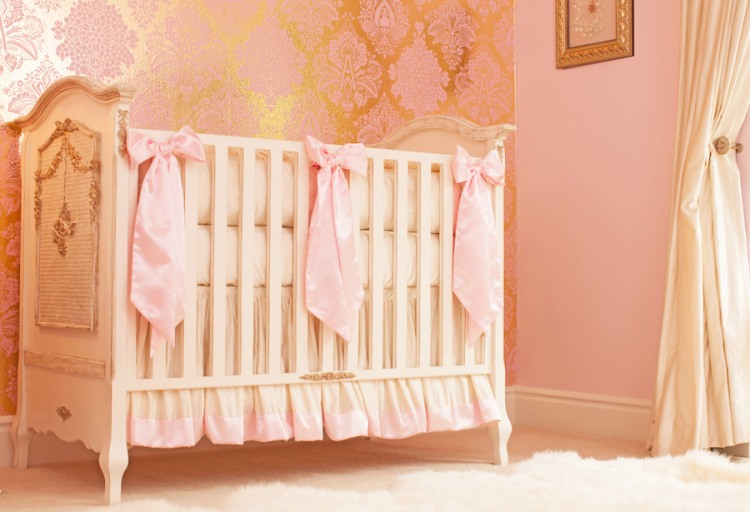 Pink and Gold Nursery by Little Crown Interiors