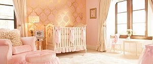 Pink and Gold Nursery by Little Crown Interiors