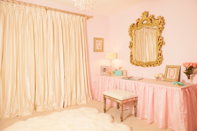Pink and Gold Nursery by Little Crown Interiors