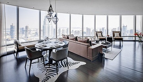 Burj Khalifa Apartment by Zen Interiors