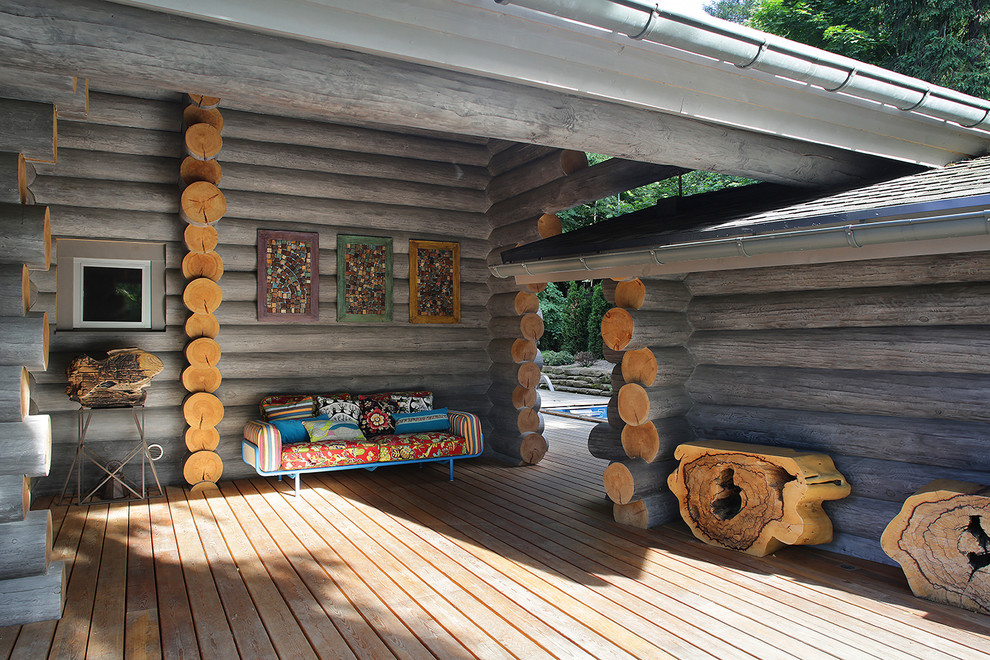 Wooden Cottage by Elena Sherbakova