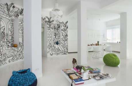 Shades of White Apartment by Mood Works