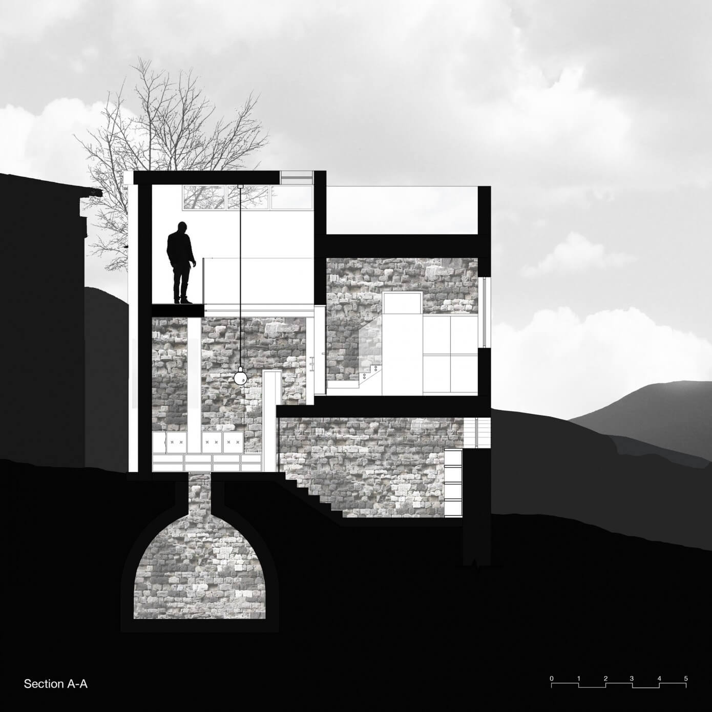 Stone House by Henkin Shavit Architecture & Design