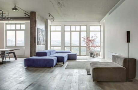 Elegant Loft in Kiev by 2B Group