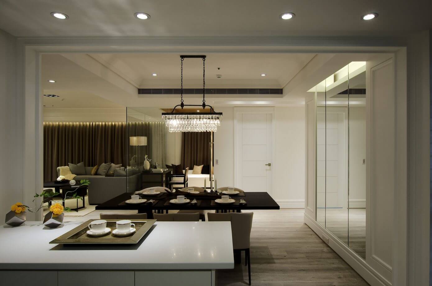 Elegant Apartment by j+C Interior Design