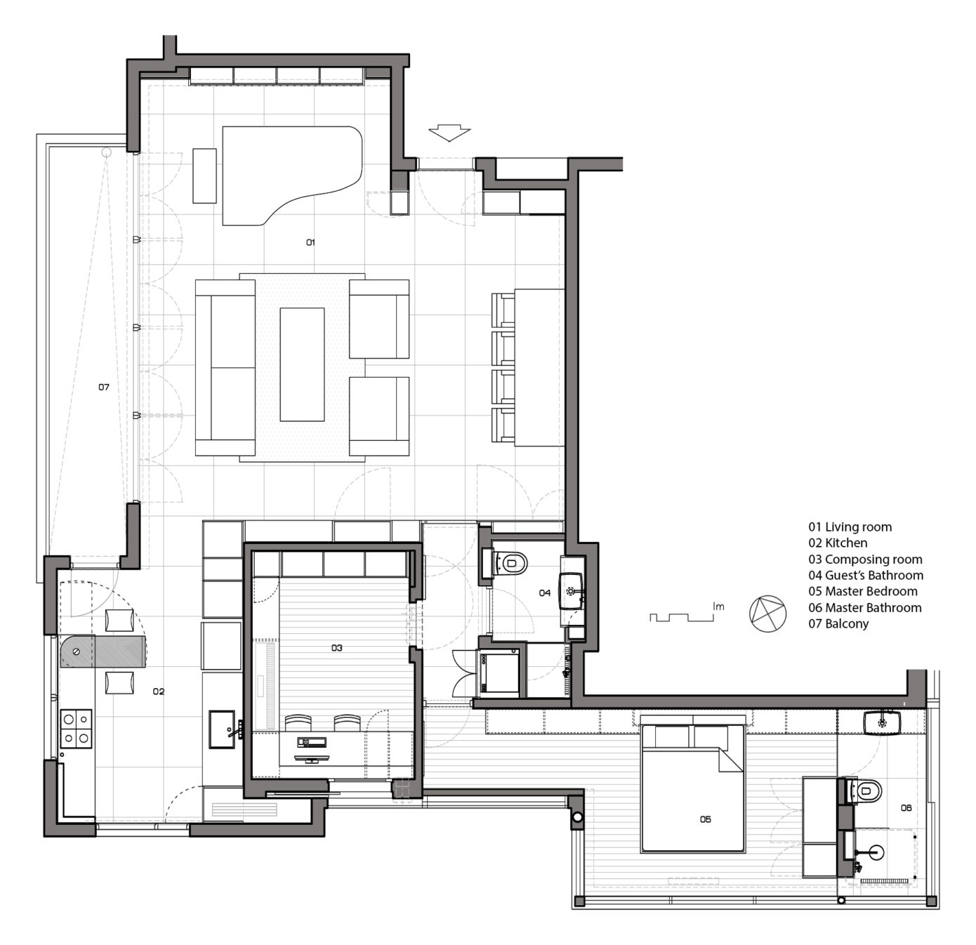 The Pianist’s Home by XS Studio