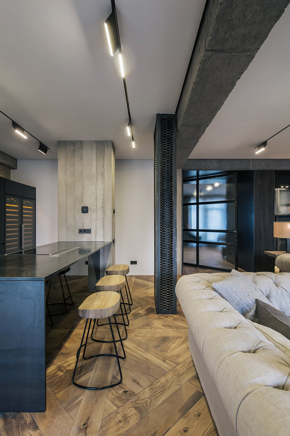 Rustic Style Apartment by YØDEZEEN Architects