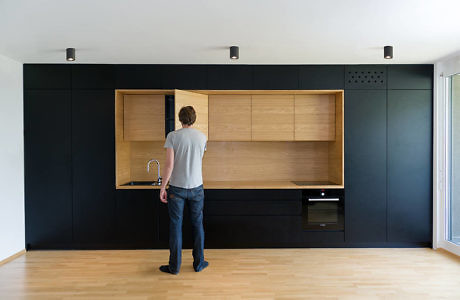 Black Line Apartment by Arhitektura