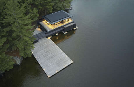 Lake Rosseau Boathouse by AKB Architects