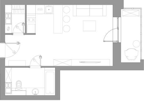 Small Apartment by Lena Budantseva - 7