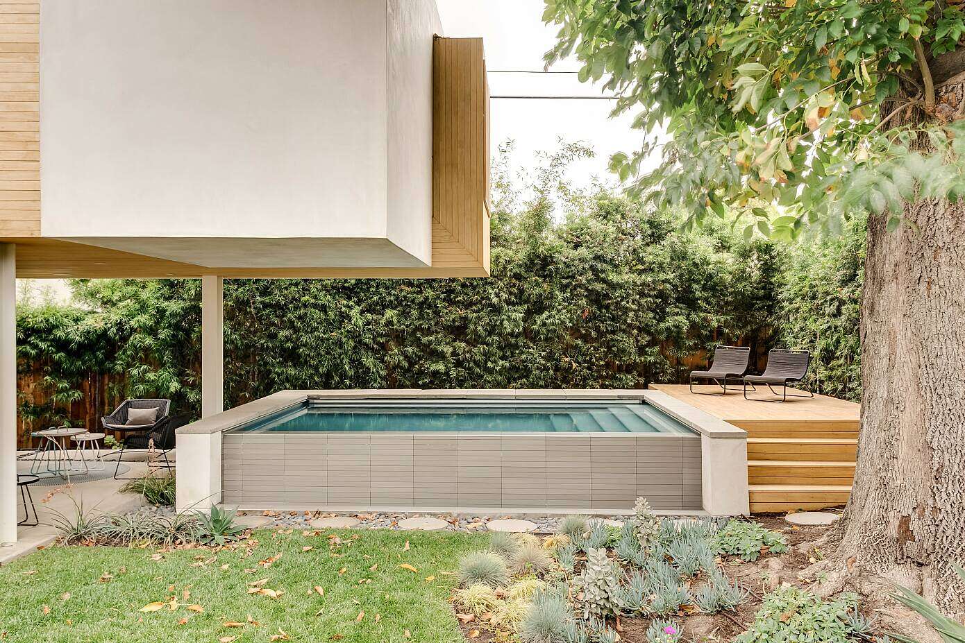 Contemporary Pool House by Racing Green
