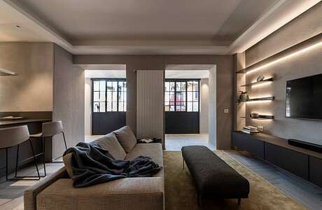 Attic in Rome by THILE architettura&design