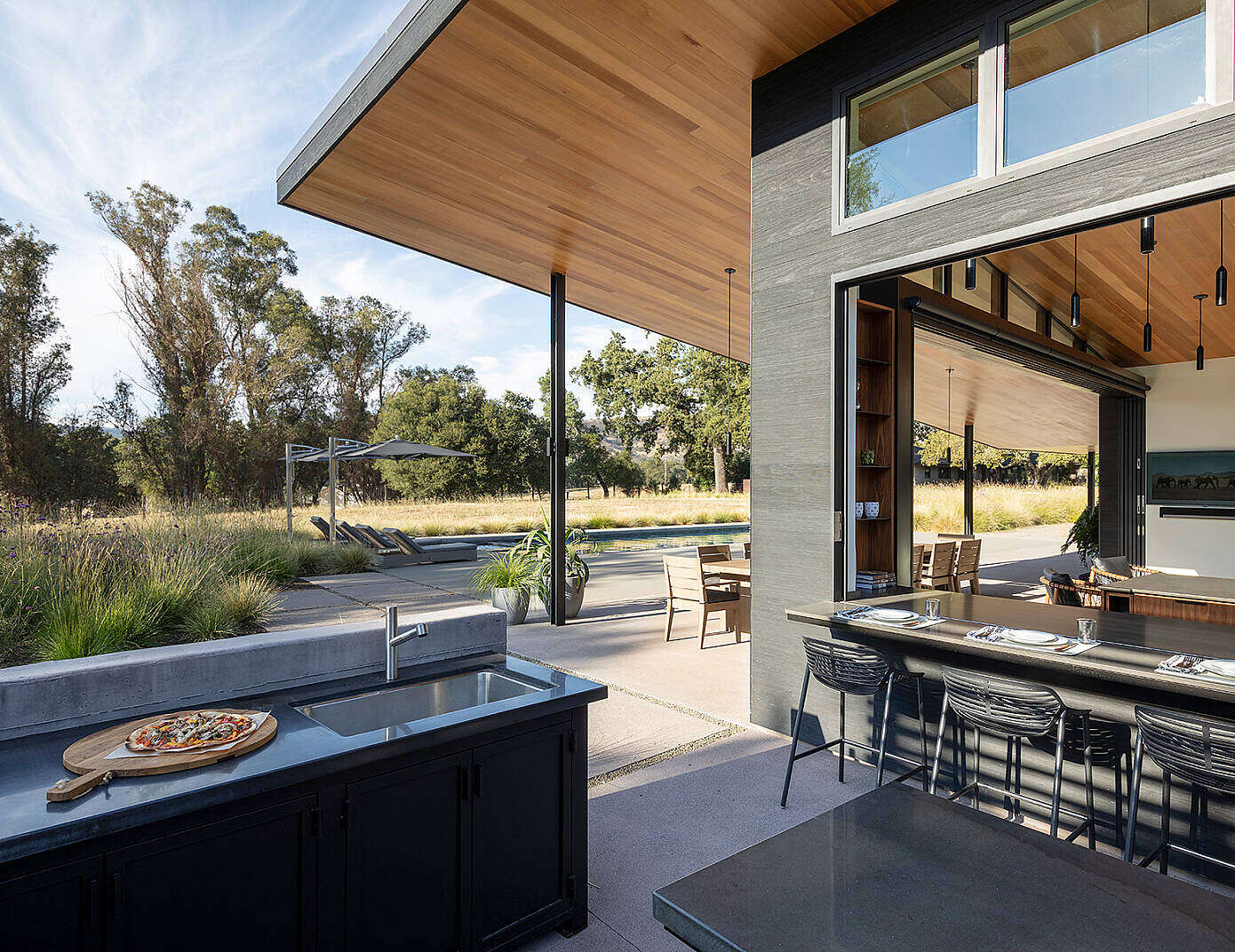 Napa Pool House by Bevan + Associates