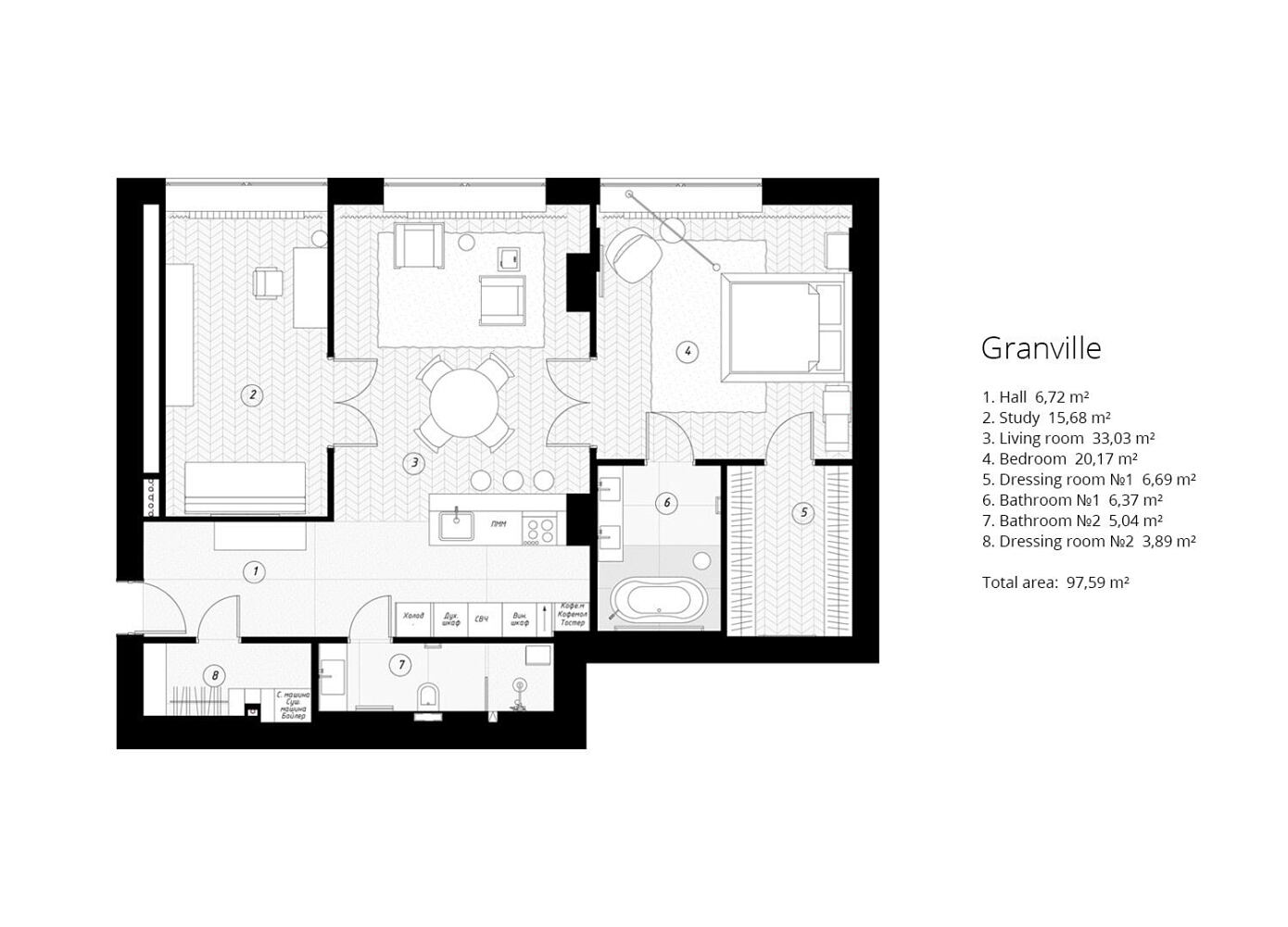 Granville Apartment by Cartelle Design