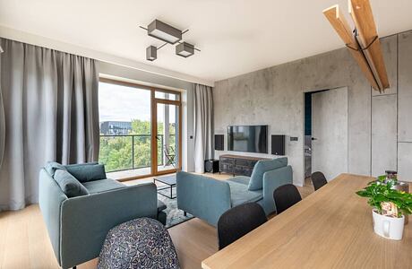 Modern City Apartment by Gintare Jarmalaviciute