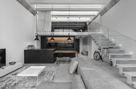 Minimalistic Industrial Loft by IDwhite