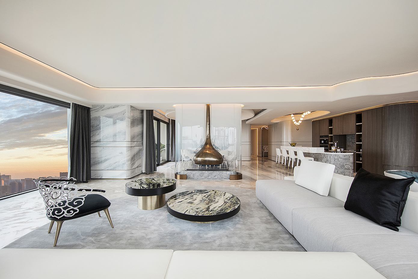 OPUS ONE Penthouse by T.K. CHU Design