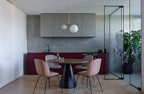 Puce Apartment by Iya Turabelidze Studio