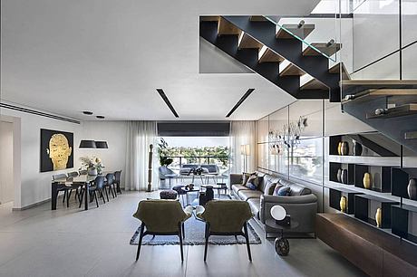 A Fashionable Duplex in an Urban Landscape by Tzvia Kazayoff - 4