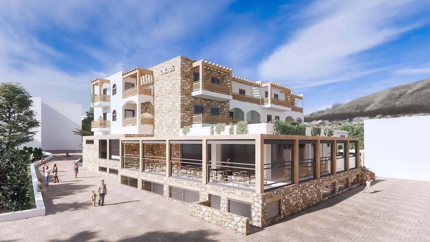 Cactus Beach Restaurant by Lefteris Tsikandilakis