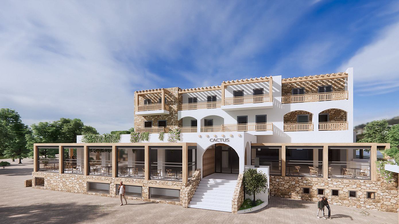 Cactus Beach Restaurant by Lefteris Tsikandilakis