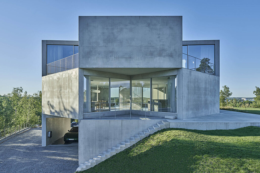 House on a Hill: A Concrete Haven in Värmdö