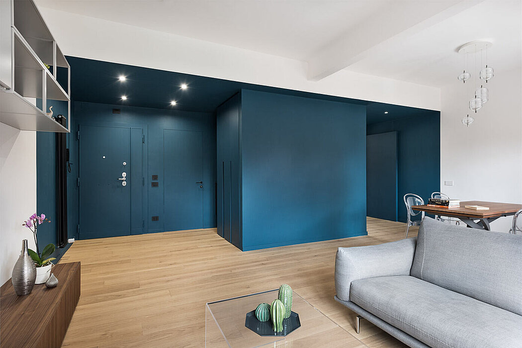 Casa Navy: Rome’s Modern Apartment with a Bold Blue Twist