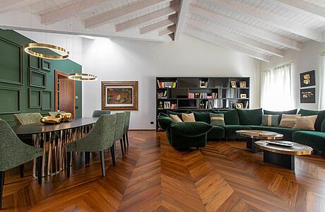 Mansardato Green: A Luxurious Italian Apartment Renovation