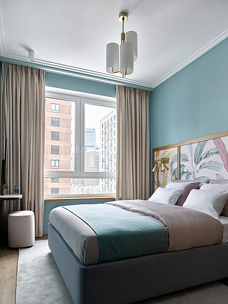 Apartment with Blue Accents: A Retro Revival in Moscow - 5