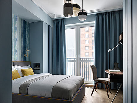 Apartment with Blue Accents: A Retro Revival in Moscow - 7