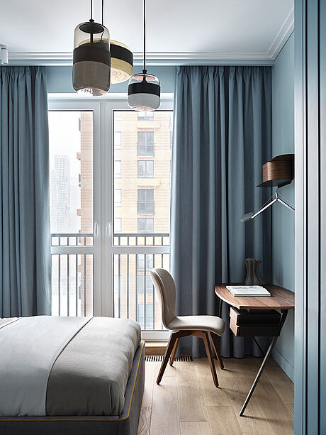 Apartment with Blue Accents: A Retro Revival in Moscow - 9