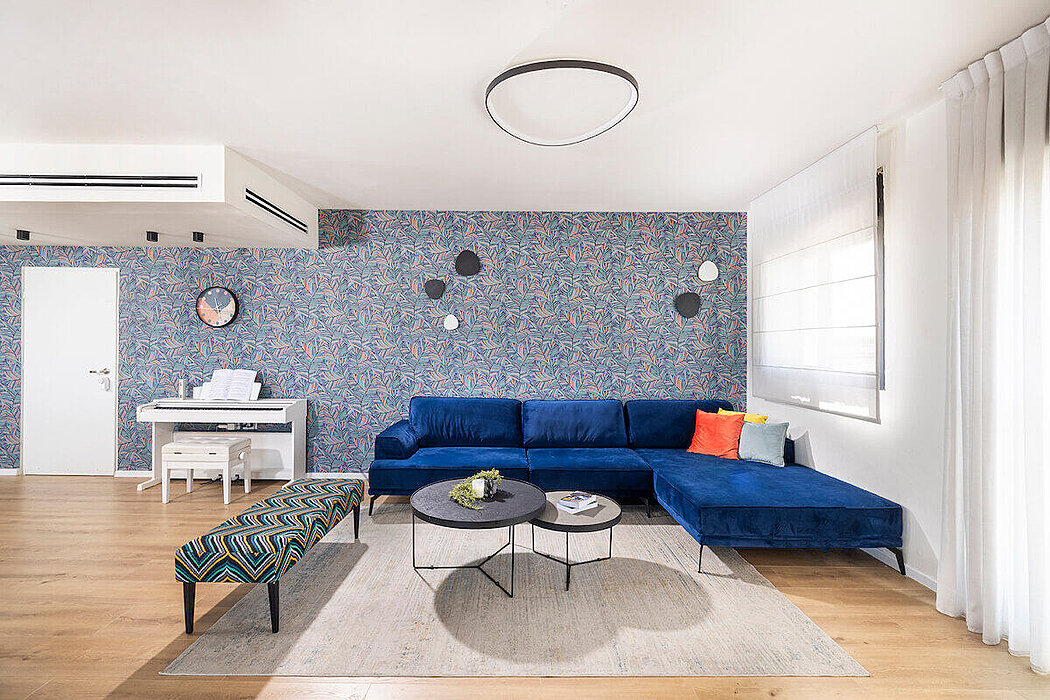 The Happy Penthouse: Colorful Living Meets Practical Design