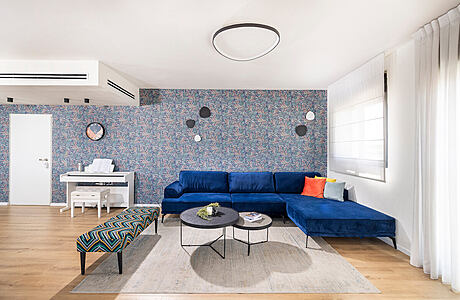 The Happy Penthouse: Colorful Living Meets Practical Design