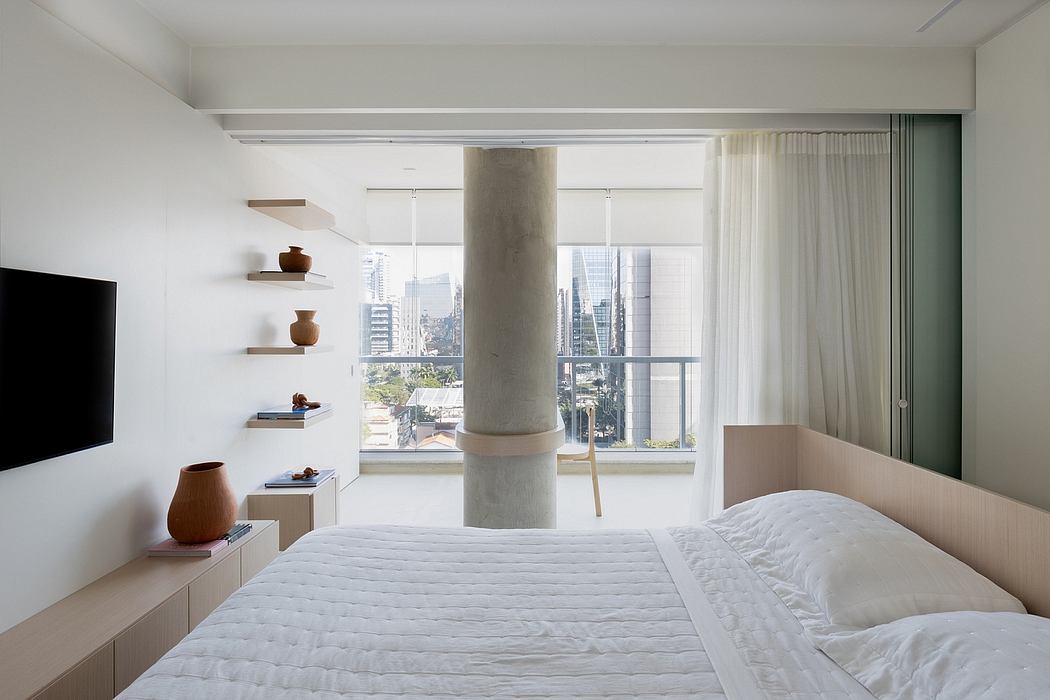 Lea Apartment: Soft Tones And Curved Lines In Brazil