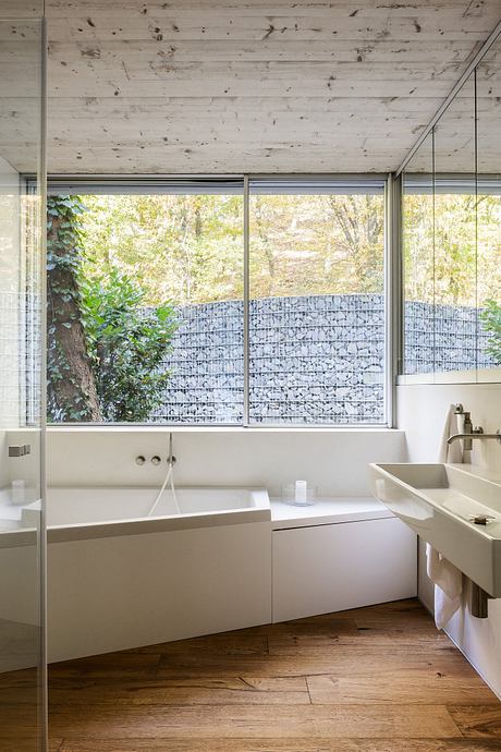 Banánka House features Y-Shaped Floor Plan Dividing Garden into Segments - 9